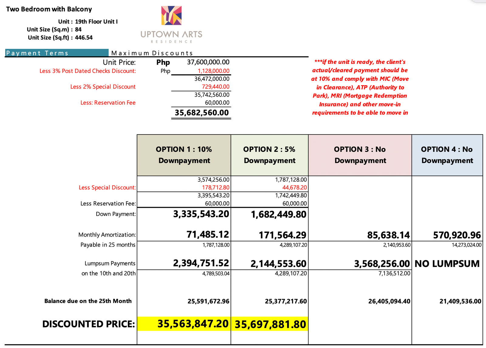 Two Bedroom with Balcony